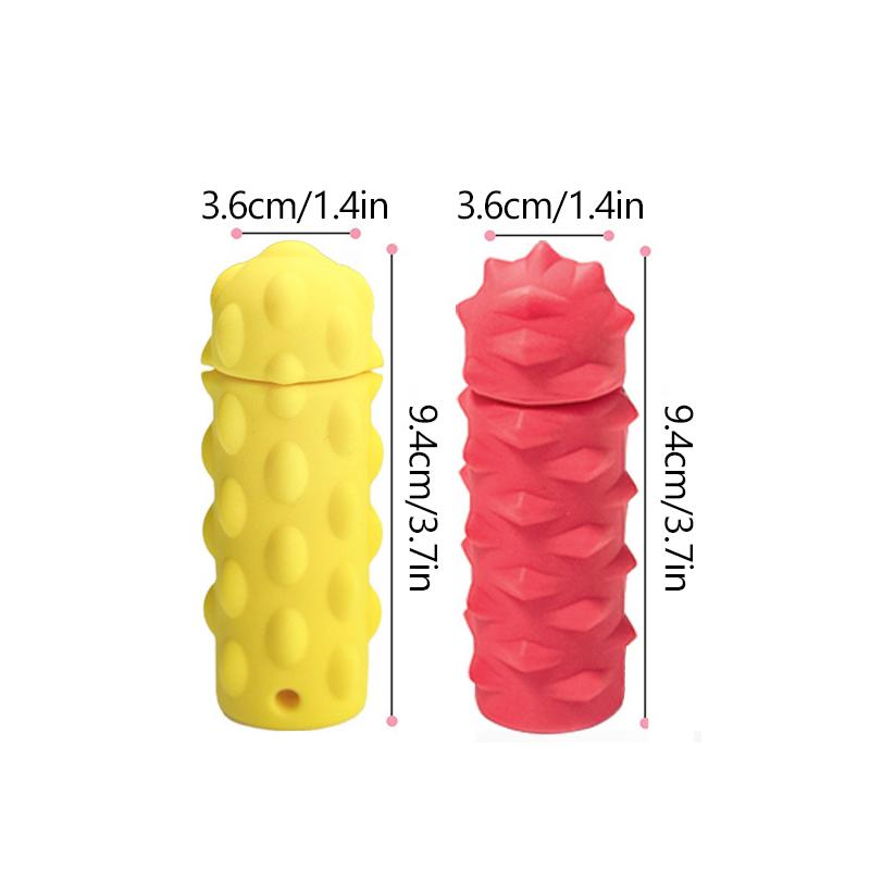 Silicone Decompression Massage Keychain Rotatable Sensory Stress Reducing Massager Adult Pocket Gadget 3D Spikes Grip