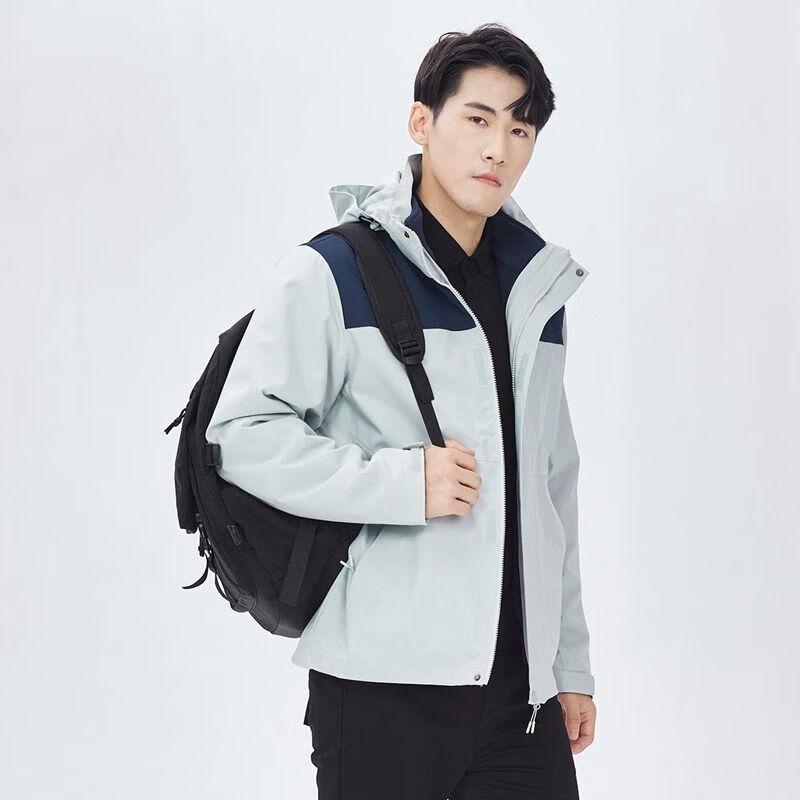 Unisex 3-in-1 Outdoor Waterproof Jacket with Detachable Fleece Liner