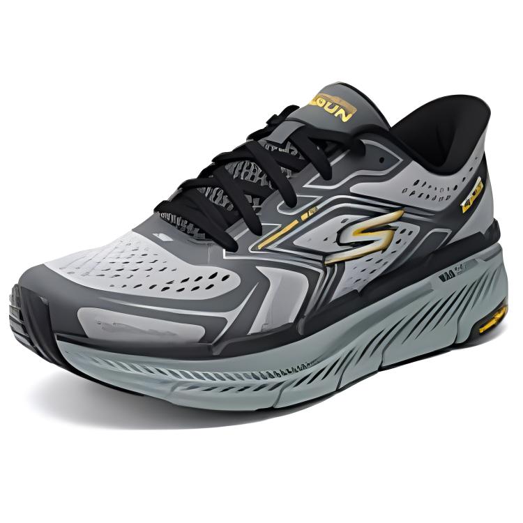Skechers Max Cushioning Premier 2.0 Go Lightweight Comfortable Shock Absorption Low Top Casual Shoes Men Sneaker Gray 220837-GYCC