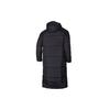 Adidas Long Hooded Padded Jacket Windproof Warm Regular Fit Unisex Black DZ1436