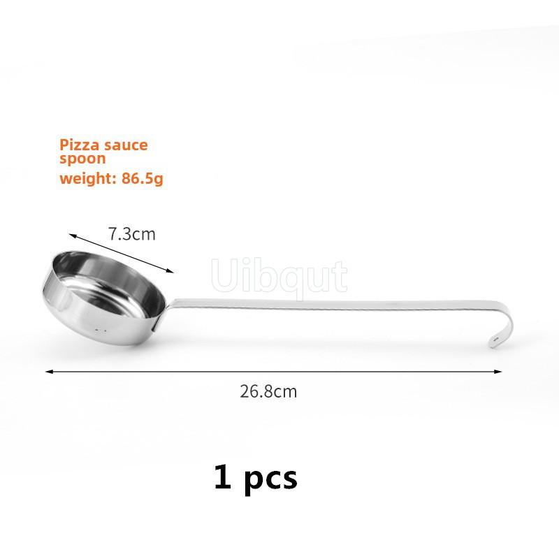 

Томатные чашки с ручкой Ложка для пицца-соуса Мерный совок для выпечки Кухонный половник для подачи Сливочное масло Инструмент для намазывания Длинный металлический суповой