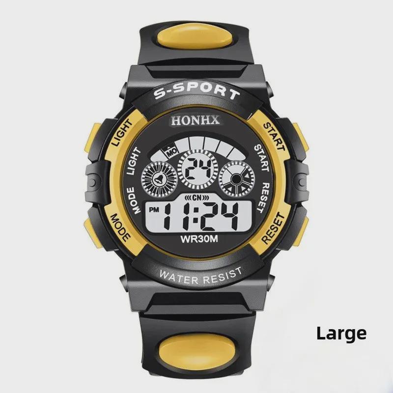 Multi-Function Waterproof Children's Electronic Watch with Colorful Lights - Model 0119