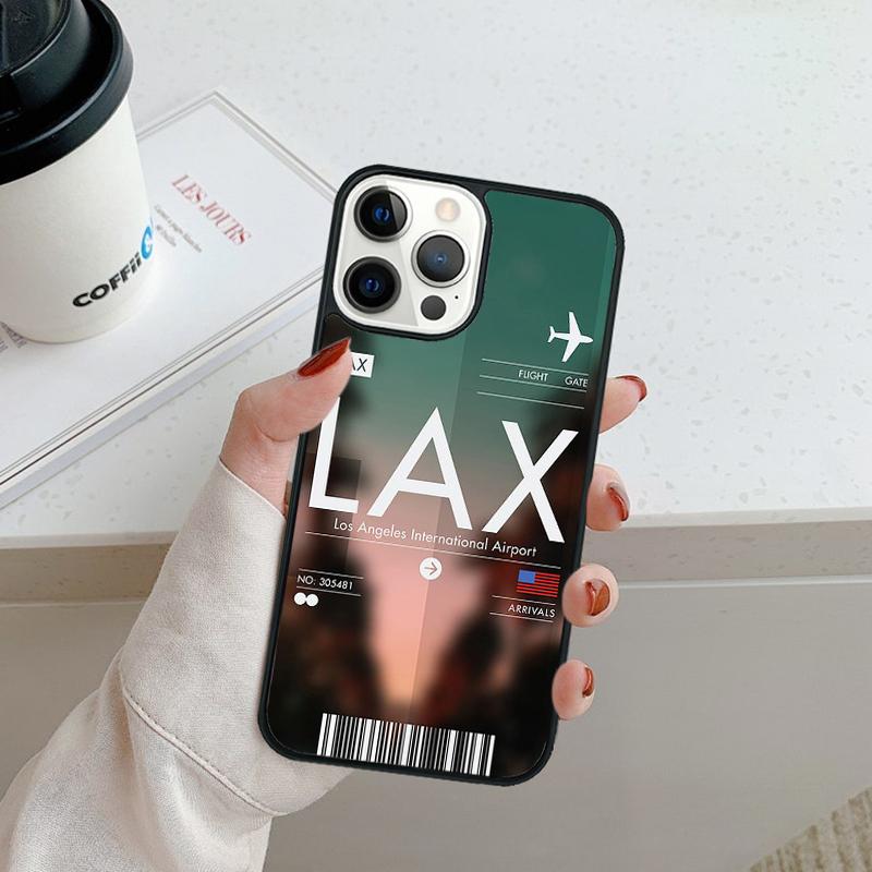Funny Airport Code Phone Case For iPhone 17 Air 16 pro max 15 14 plus 12 13 Shell Cover coque