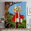 Space 2 Panel Covers Contemporary Living Room Space Curtains Home Interior Draperies Child for Halloween Ornament Candy Candy Window Drapery ideal
