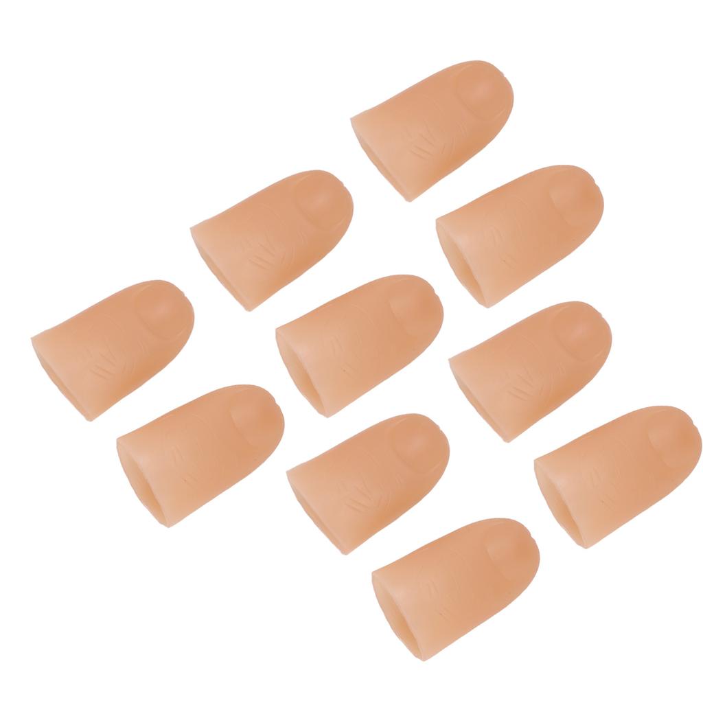 5 Pairs Finger Light Up Thumb PVC 3V 40mAh Battery Powered 4.5cm LED Fake Finger Lights for