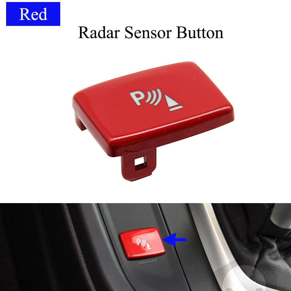 Black Red ESP Antislip Switch Sport ECO Button Radar Sensor Keys Cap For BMW 1 2 3 4 Series F20 F21 F22 F23 F30 F31 F34 F35 F32