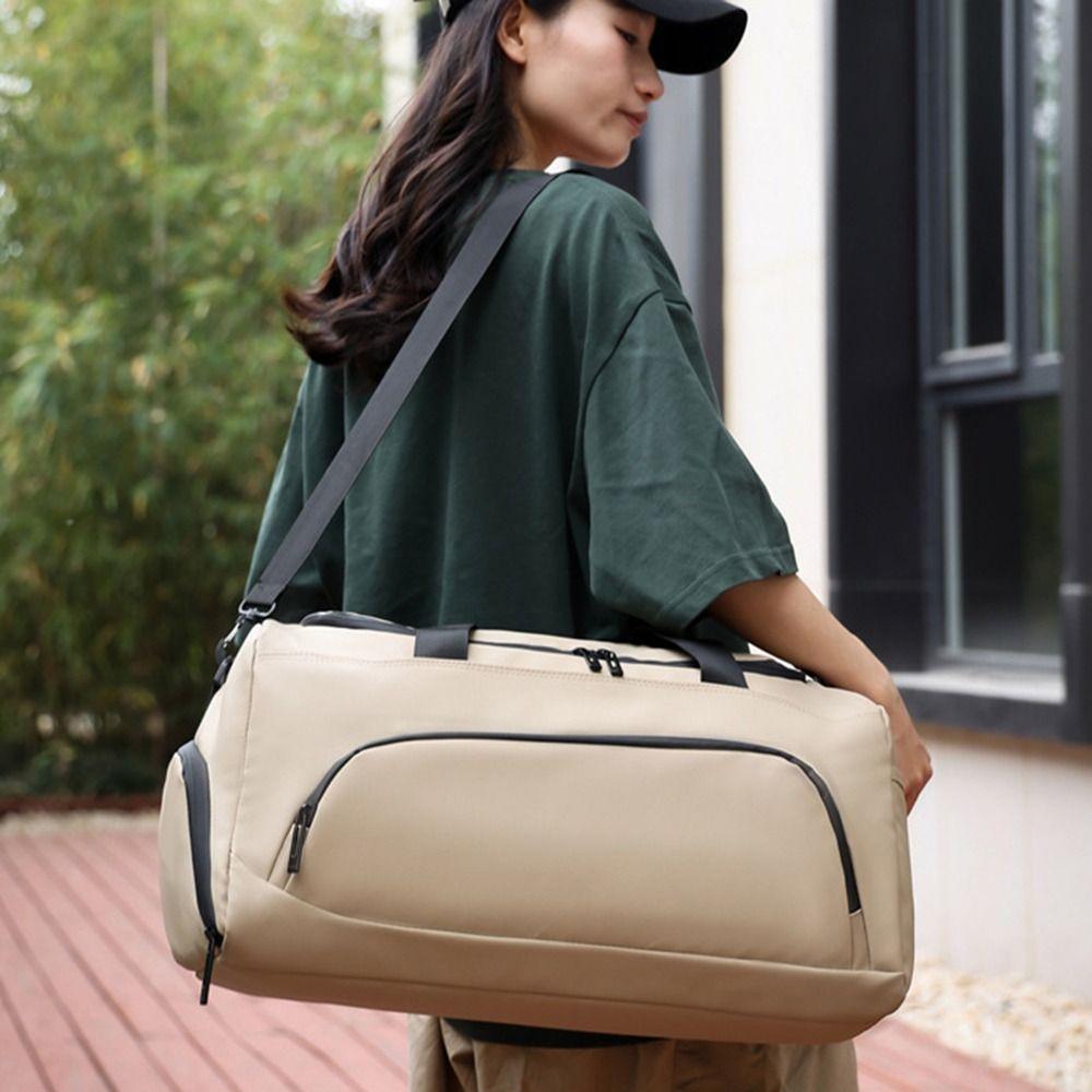 Large Capacity Sports Fitness Bag Dustproof Gym Shoulder Bag Travel Duffel Bag  Weekend Getaway