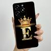 Kronenbuchstaben Handyhülle für OPPO Realme C61 4G 6,74" RMX3939 C 61 C63 Narzo N63 Hülle Quadratisch Flüssigsilikon Weiche Stoßfängerabdeckung
