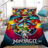 Cartoon N-Ninjagos Duvet Cover Set Home Style Bedding Soft Laundry Cotton Bed 3 Piece Set Student Dormitory Gift