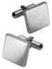Made In Satin Simple Design [TVRT] Cufflinks, Men's, Japan, Brass, Finish, (Silver)