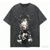 Death Note Washed T-shirt Personality Clothes New Model Anime T-shirt Year Round Clothing Couples Plus Size Unisex Classic