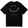 Seupeullaesikodeu Short Sleeve T-Shirt Black - Smiling