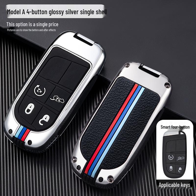 GAC Fiat Viaggio/Ottimo Car Key Case with Metal Shell and Buckle Protection