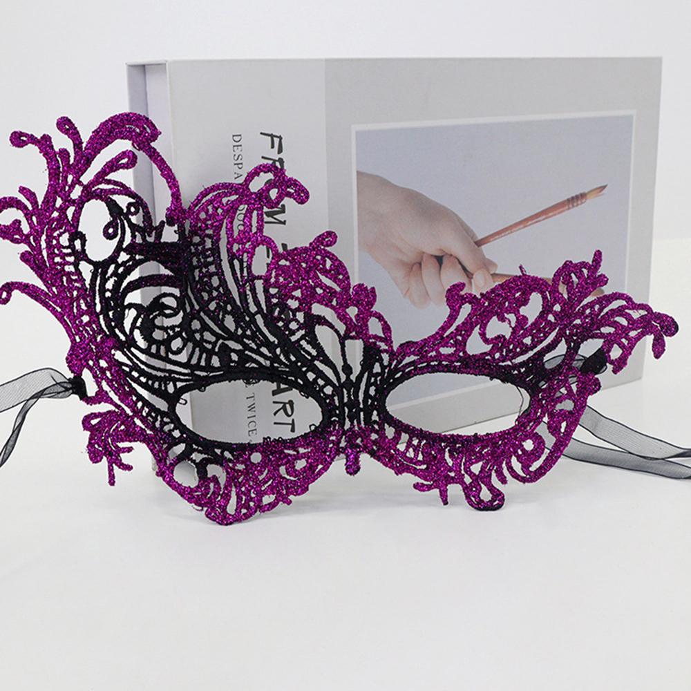 Maskenball Maske Spitze Ausgeschnitten Augenmaske Spitze Halbgesichtsmaske Kostüm für Party Halloween Maskenball
