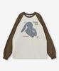PARAKEET Vintage Rabbit Long Sleeve Tee (Brown)