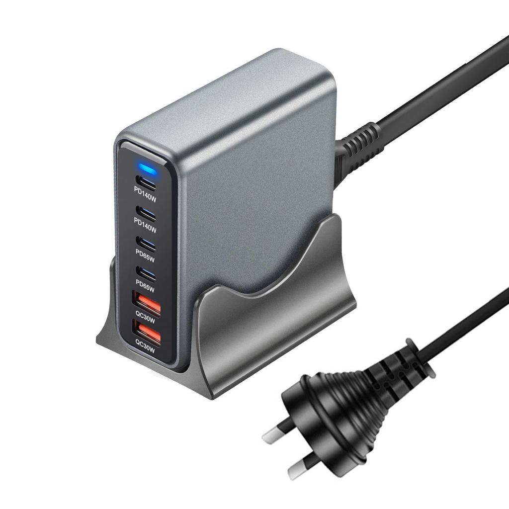 470W Multi-Port GaN Charger, PD140W USB, Fast Desktop Charging Station