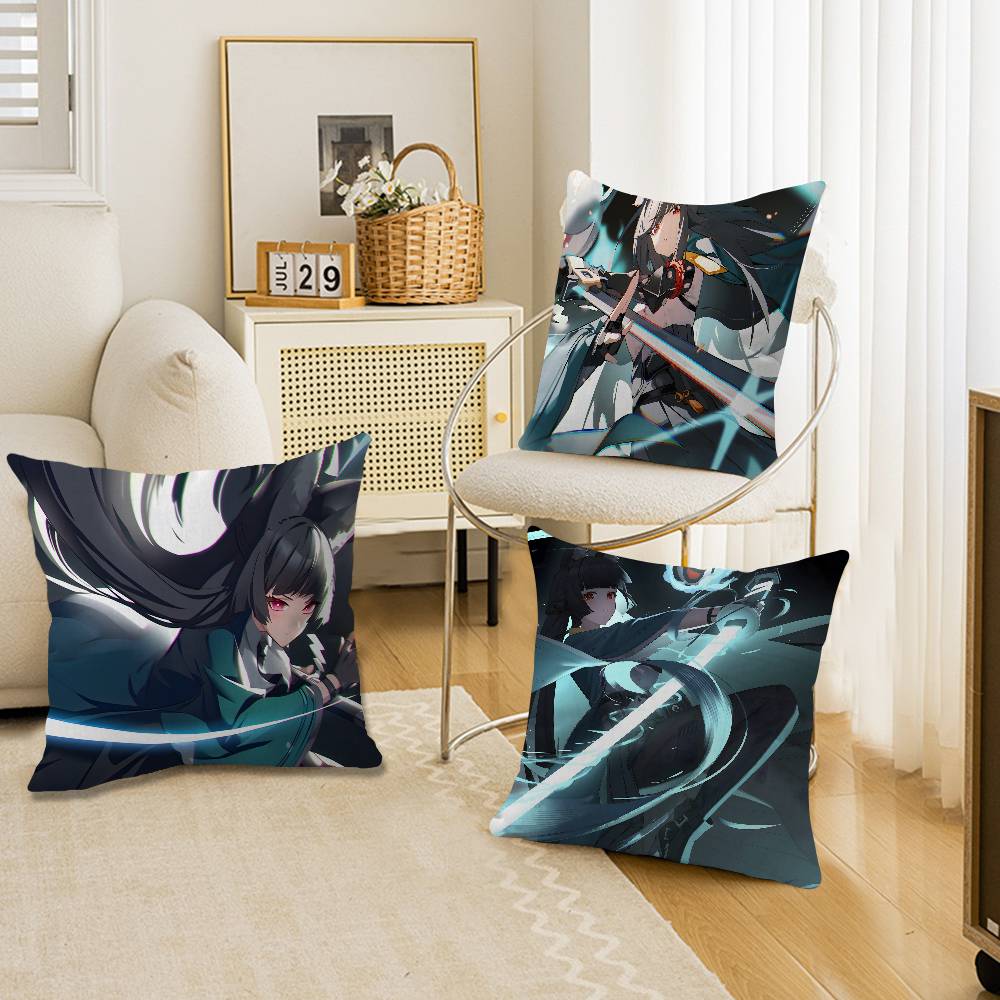 Zenless Zone Zero Hoshimi Miyabi Stitch Lucky Dragon pillow cover sofa cushion cover home room decoration children gift
