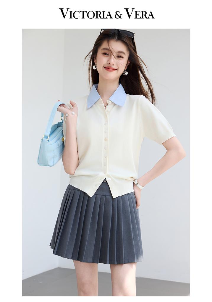 Xia's "Blank Page Rule" Slimming Knit Shirt