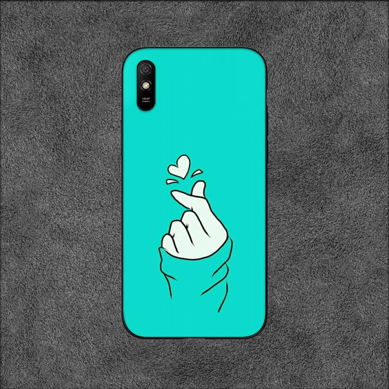 

Чехол для телефона Love on finger kpop heart для Xiaomi9 10 11PRO LITE Redmi NOTE7 8 9 10A PRO K40 Poco3 Shell XiaomiMi9Tor9Tpro