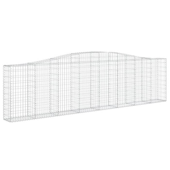 VidaXL 8x Arched Gabion Baskets Arched Gabion Cages Gabion Walls Garden Fences Terrace Outdoor 3145832