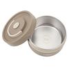 Thermal Cooking Pot 420ml 304 Stainless Steel Double Layer Portable Round Shape Thermal Lunch