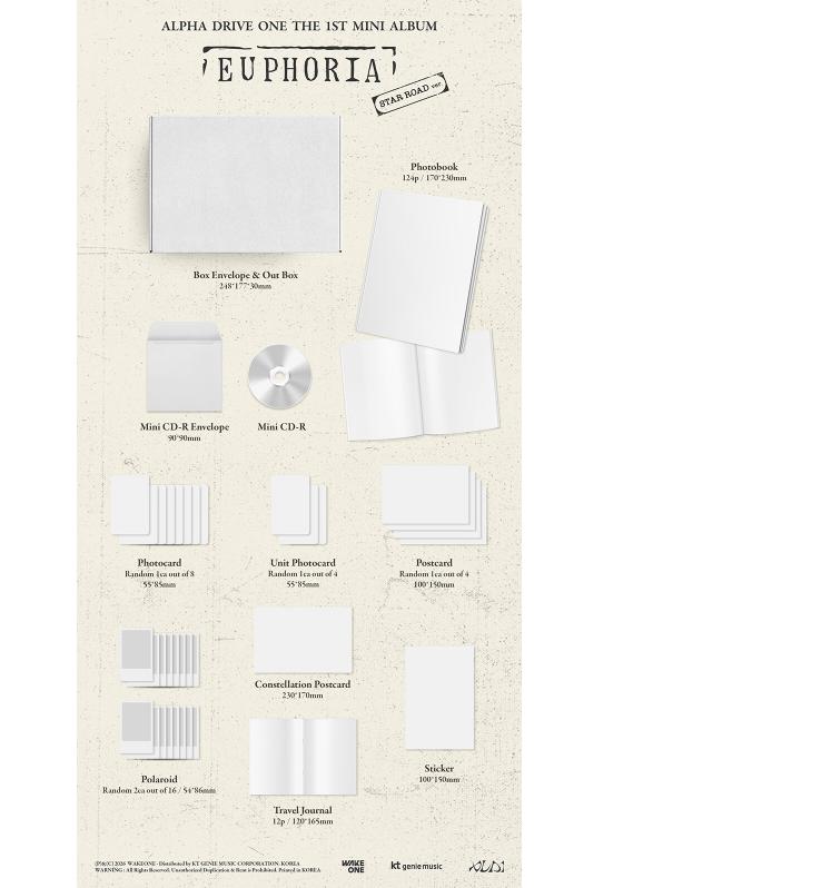 [pre-order] ALPHA DRIVE ONE – Mini Album 1st EUPHORIA [STAR ROAD Ver.]