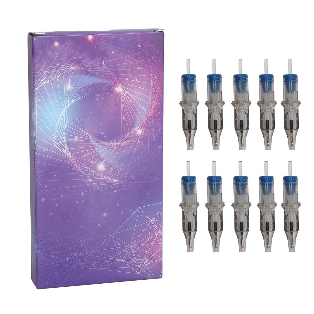 10PCS Tattoo Cartridges Ballpoint Pen 250g Pressure Elastic Spring Makeup Tattoo Supplies for Beginners Practice