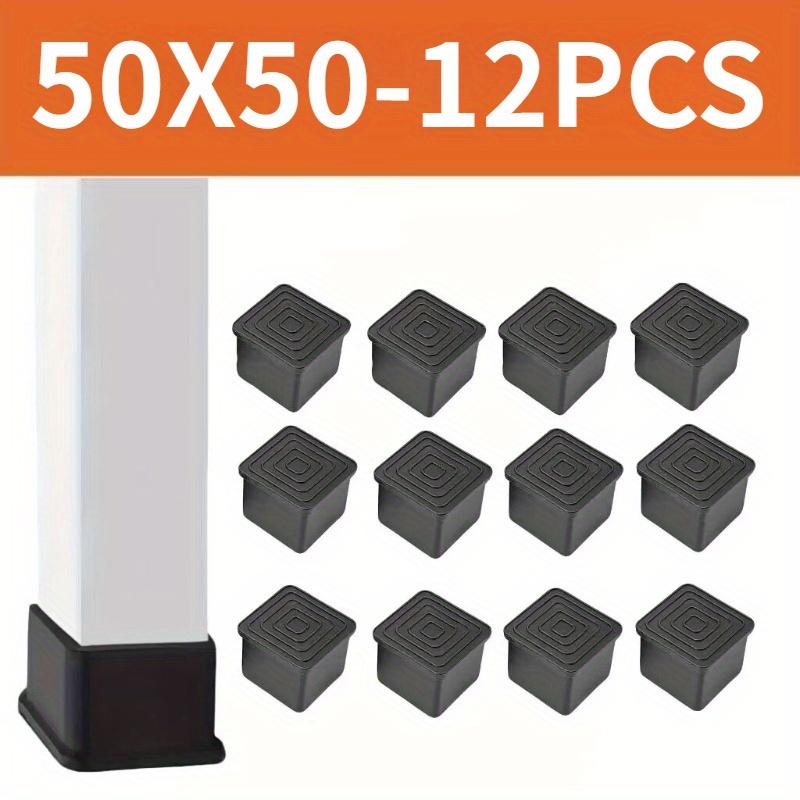 40*40/50*50mm12 piece square silent, wear-resistant, anti slip table and chair footrest table leg pad