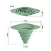 Foldable Silicone Telescopic Funnel Collapsible Silicone Funnel Foldable Kitchen Funnels for Kitchen Use Filling Bottles