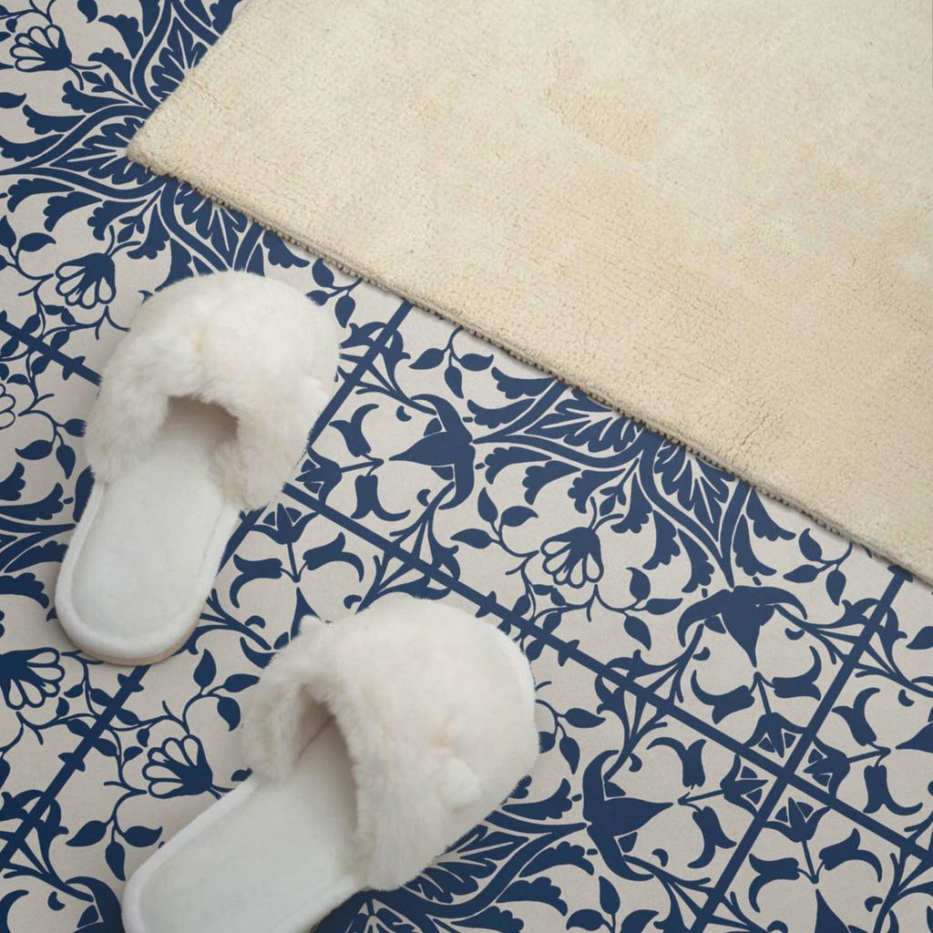 Self-Adhesive Vinyl Panel - Decoration with Print 120x60 cm Floral Pattern on the Background