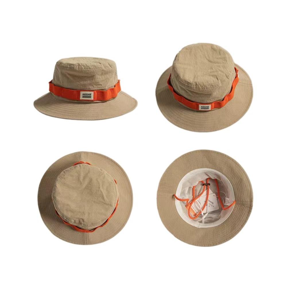 Contrast Color Camping Hat Breathable Sun Hat Sweet Mountaineering Hat  Women's