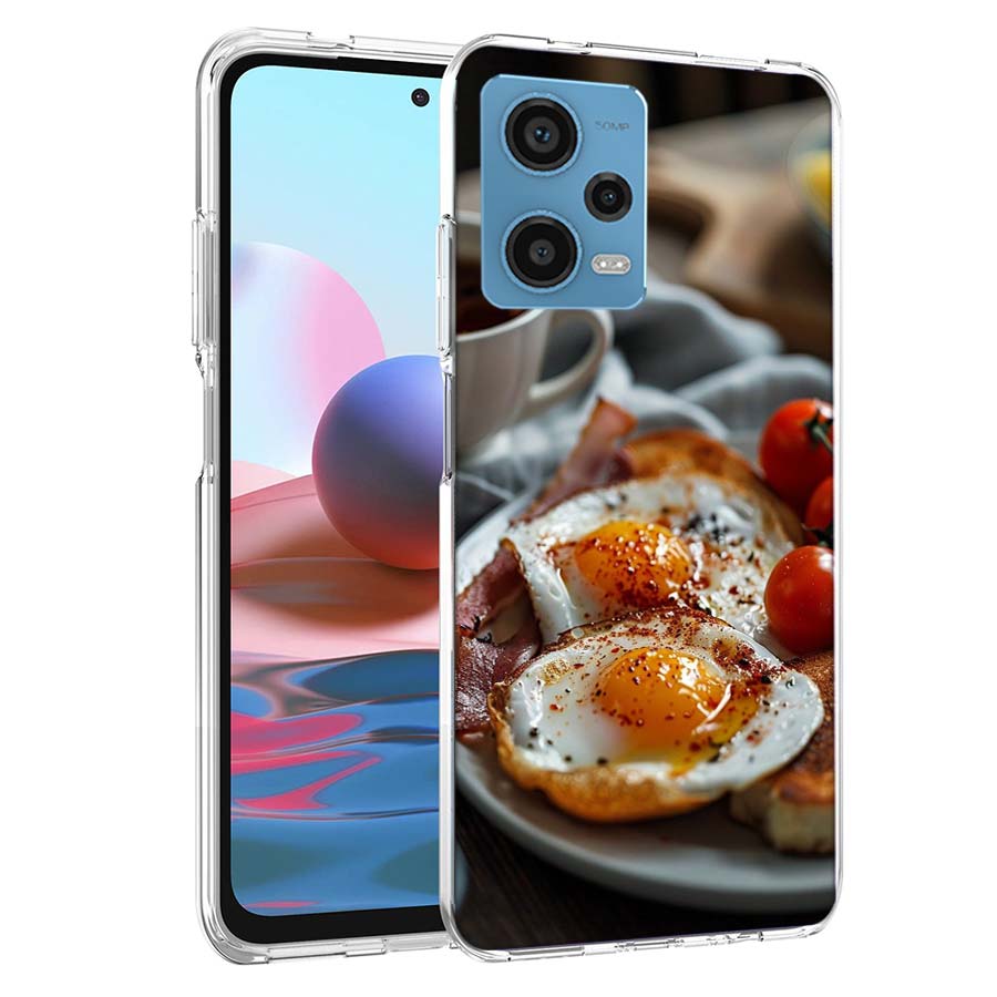 

Вкусные рецепты яиц на завтрак Чехол для телефона Для Redmi Note 13 12 14 15 Pro Plus 13R 11 11T 11E 11S 10 Pro 10S 9 9S Чехол для мобильного Redmi Note 11(11S)5G