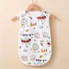 Class A Pure Cotton Baby Sleep Sack: Sleeveless, Gauze Material, Anti-Startle, Anti-Kick-Off, Perfect for Summer Air-Conditioned Rooms