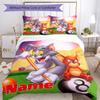 Warner (8) Customize Your Name Bedding Set Breathable Duvet Cover with Pillowcases Home Decoration Birthday Gift
