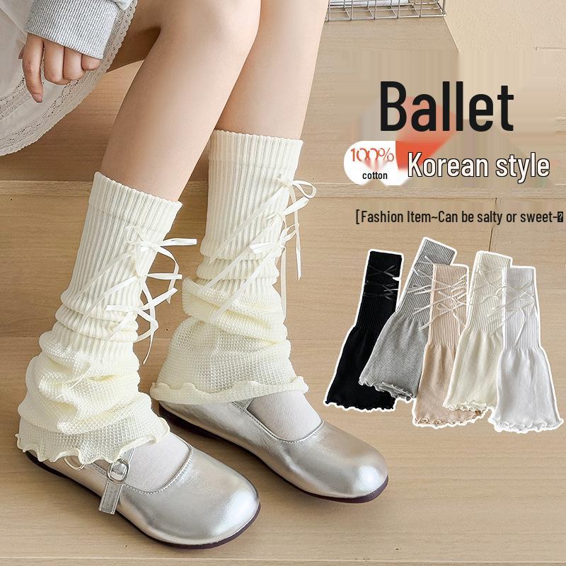 Y2K Summer Thin Women's Knee-High Socks - White, Leg-Shaping JK Style for Spring/Autumn