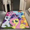Magical Friendship Pony Gang Theme Rug Soft Nonslip Carpet For Bedroom Study Home Decor Holiday Gift