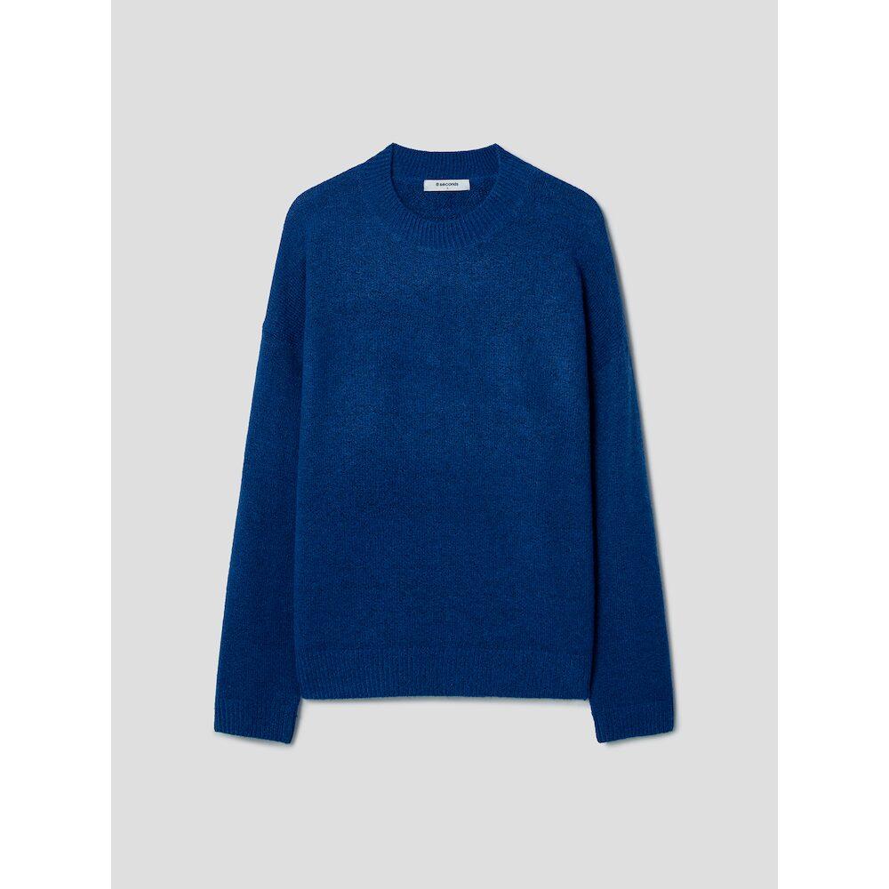 8seconds Brushed Mock Neck Knit Blue