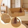 Artificial Rattan Storage Basket, Bathroom Tray, Perfume Desk Organizer, Woven Basket for