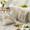 Retro Pattern Animals Flowers Cushion Cover Natural Linen Organic Fabric Double-Sided Printing Breathable Perfect For Home Decor