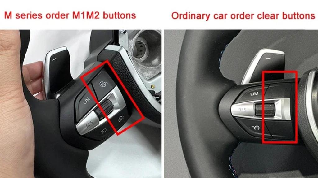 E-sportratt i läder för BMW E90 E91 E92 E93 E70 E71 E72 E53 E89 E84 E81 E87 E82 E88 ratt