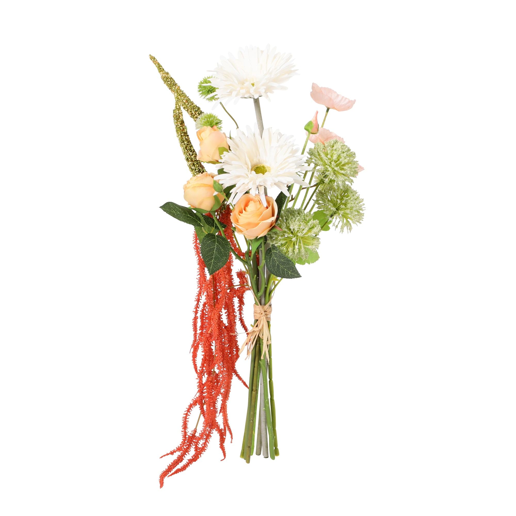 

Francfranc Bouquet of Gerbera Mix in Light Green, Faux Flowers, Artificial Flowers for Interior Decoration