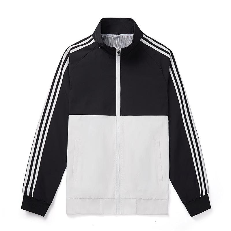 Men's Sports Jacket Spring and Autumn Thin Windbreaker Leisure Collar Coat