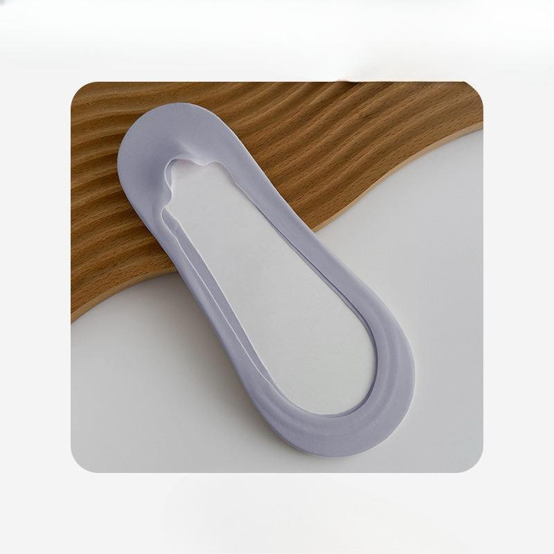 Female Summer Ultra Thin Breathable Invisible Do Not Drop Heel Shallow Mouth Boat Socks