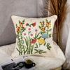 Nordic Moroccan Tassel Tufted Pillow Light Luxury Famous Style Embroidered Back Cushion Pillow Cover Happy Word Cushion