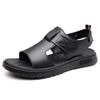 Men's Sandals Fashion Business Leather Sandals Non Slip Platform Sandals for Men 2025Summer Casual Beach Shoes Sandalias Hombre