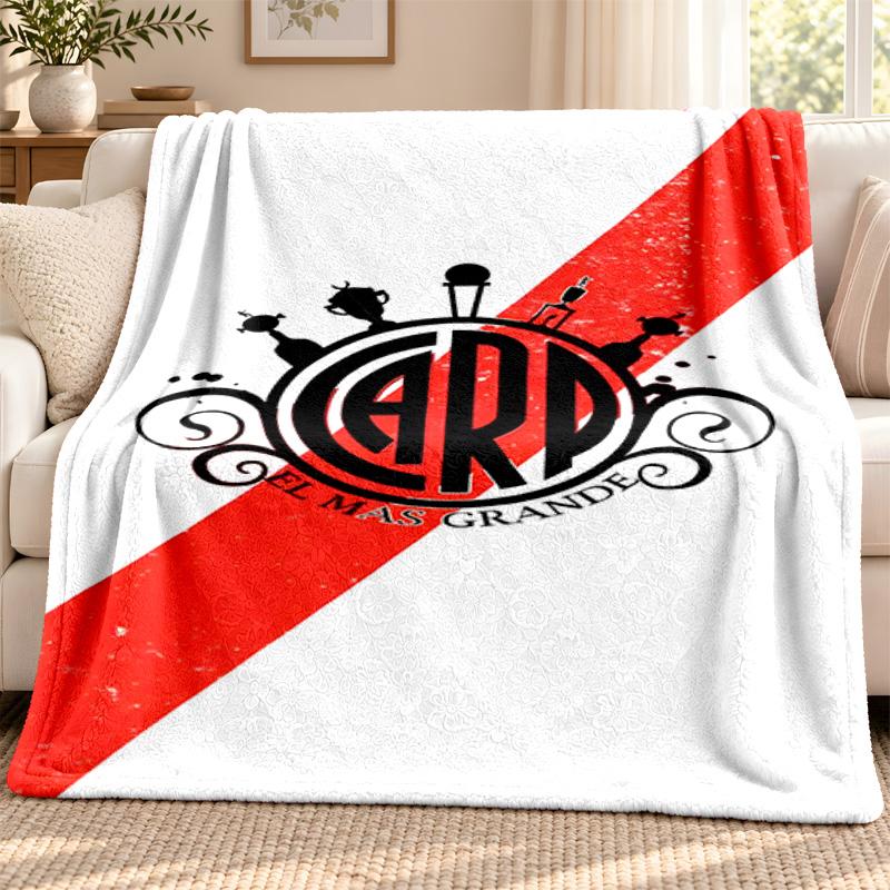 Atletico River Plate blanket Flannel Blanket Soft Cozy Plush Throw for Sofa Bed Lightweight Home Decoration Outdoor camping