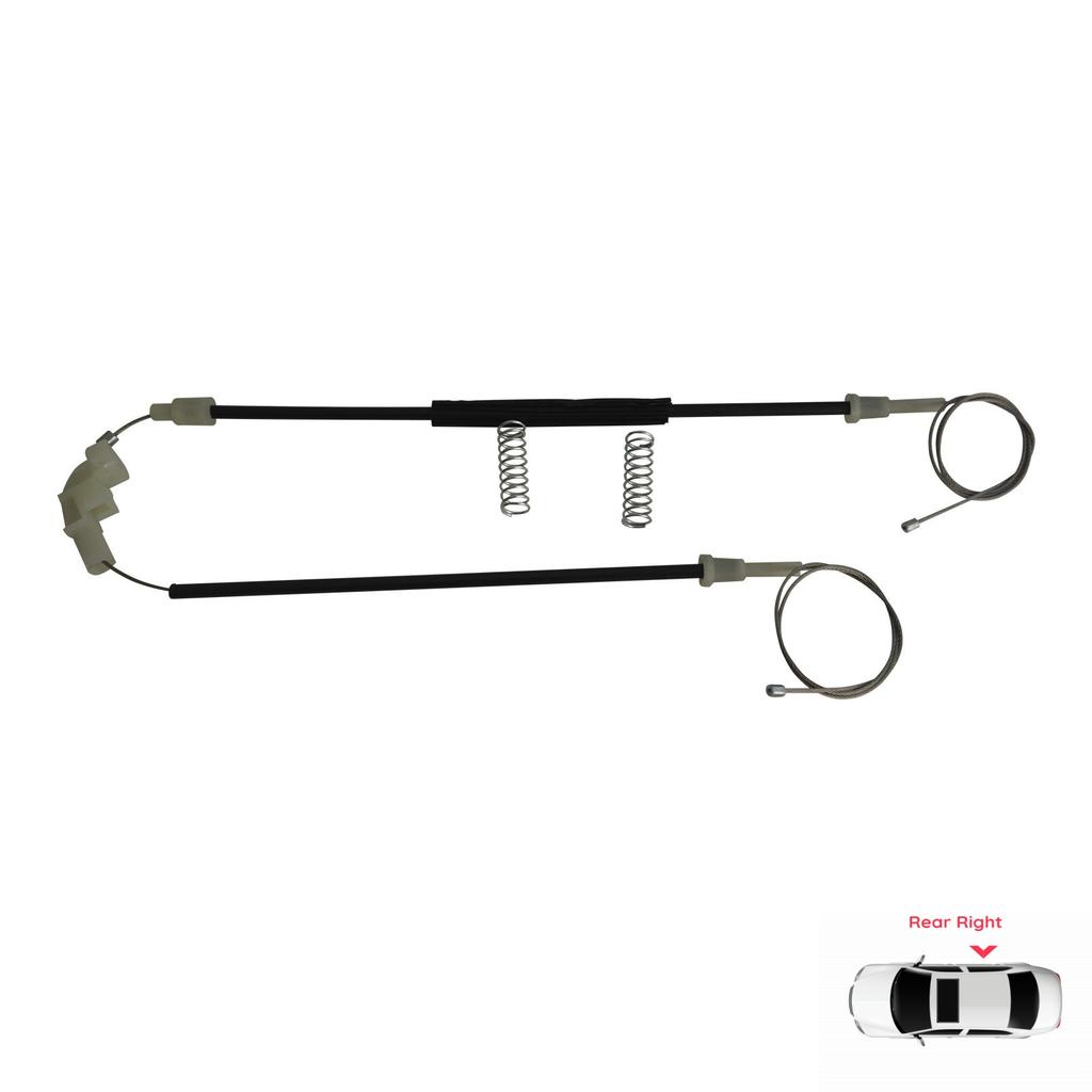 EWR5258 Power Window Regulator Repair Kit Rear Right for Volvo S40 V40 MK1 644 645 1995-2004 4/5-Door 30623453