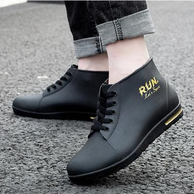 Men Rain Boots Waterproof Shoes Fishing Husband Man Work Garden Rubber Boot Oil-proof Non-slip Kitchen Shoes Footwear2024
