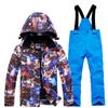 New ski suit boys and girls outdoor sports warm children's tops and pants trendy