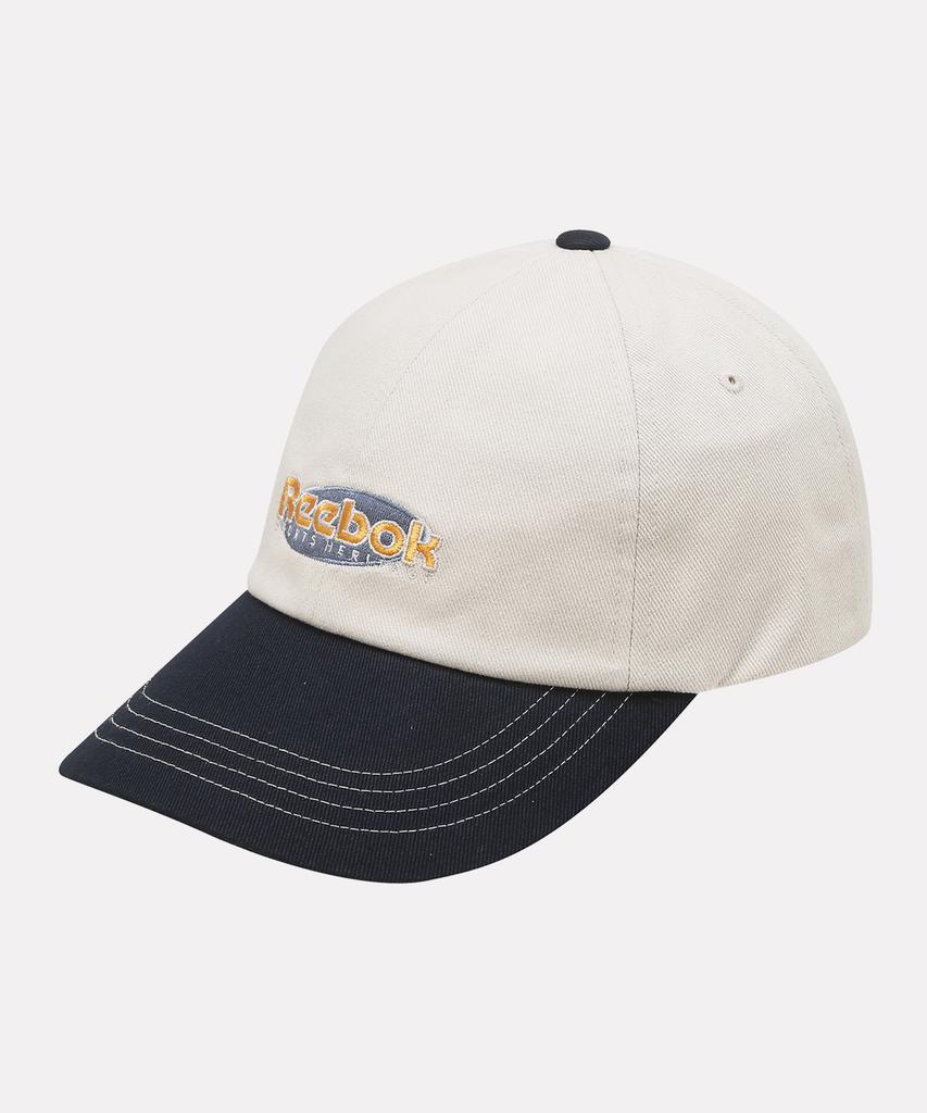REEBOK Two-Tone Logo Ball Cap - Ivory:Navy